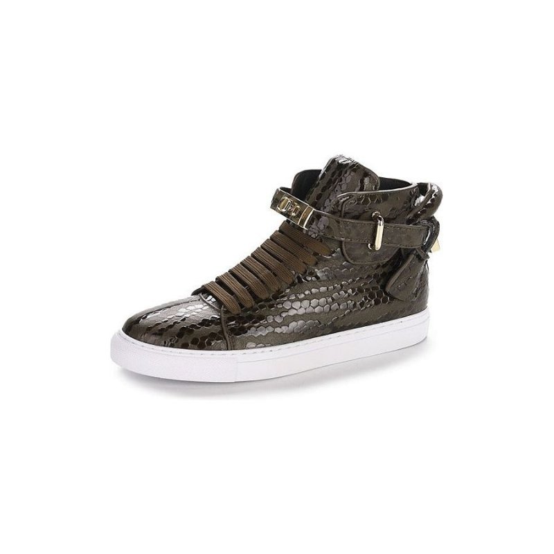 Pánske Tenisky Exotica High Top Sneakers - Zelená