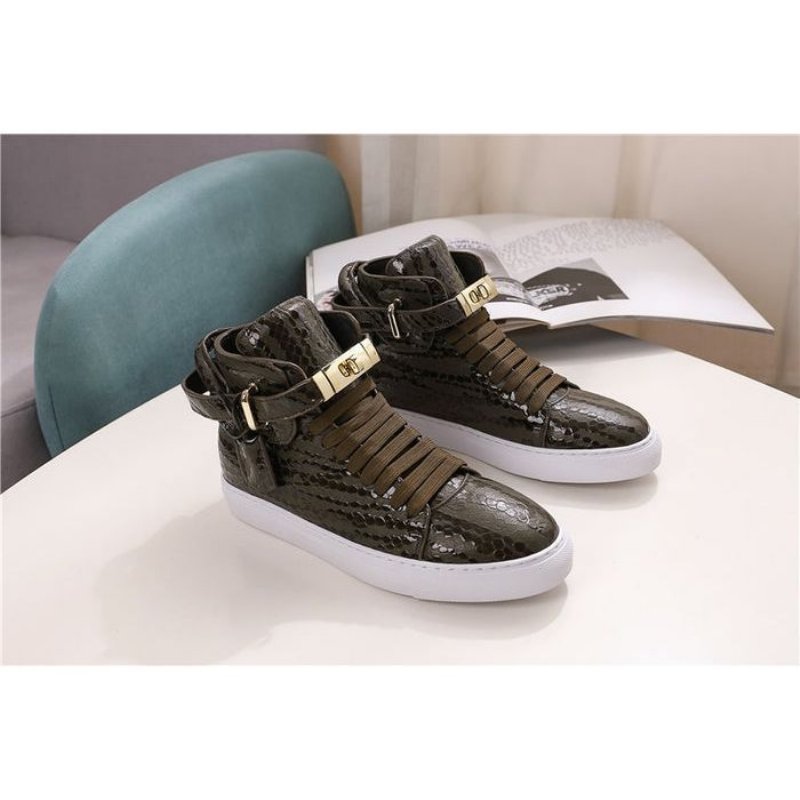 Pánske Tenisky Exotica High Top Sneakers - Zelená