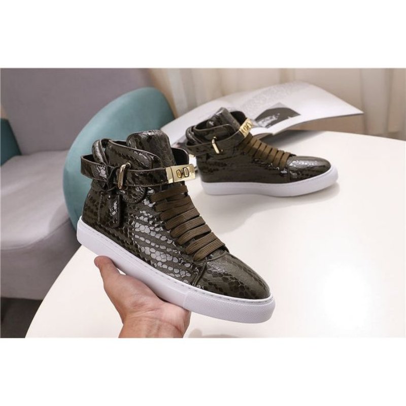 Pánske Tenisky Exotica High Top Sneakers - Zelená