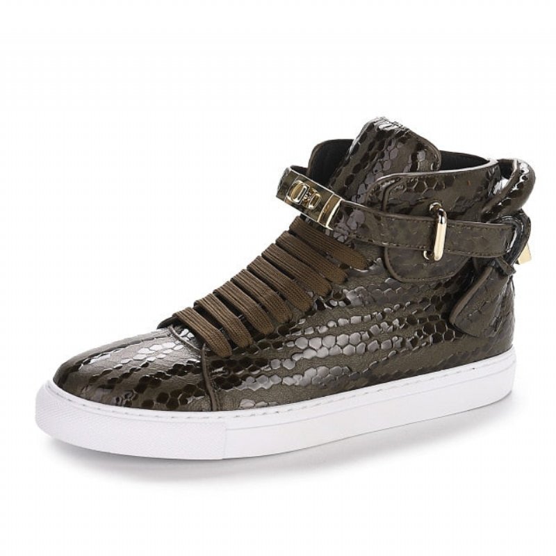 Pánske Tenisky Exotica High Top Sneakers - Zelená