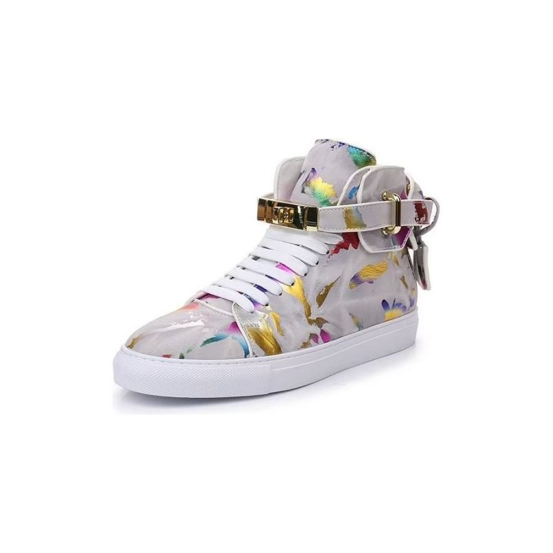 Pánske Tenisky Graffiti Elite Cow Leather High Top Kicks - Viacfarebná