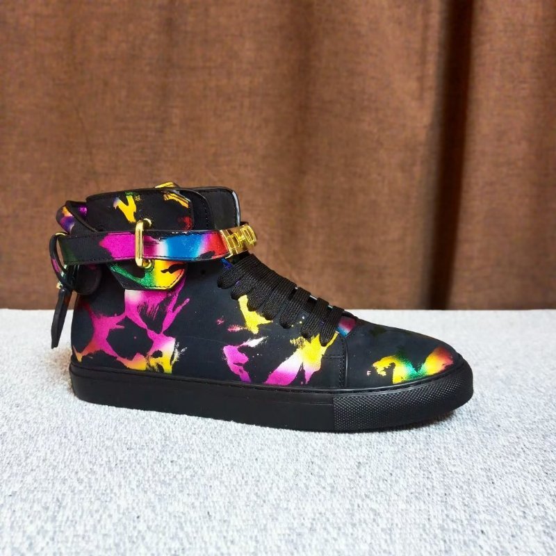 Pánske Tenisky Graffiti Vogue Cowhide High Top Sneakers - Viacfarebné