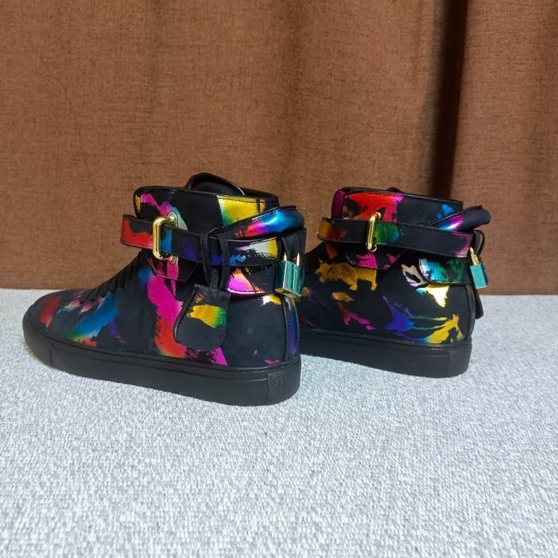 Pánske Tenisky Graffiti Vogue Cowhide High Top Sneakers - Viacfarebné