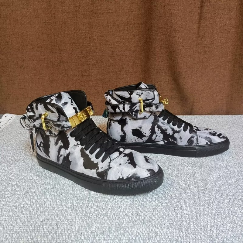 Pánske Tenisky Graffiti Vogue Cowhide High Top Sneakers - Viacfarebné