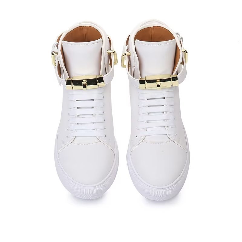 Pánske Tenisky Metallic Elegance High Tops - Biela