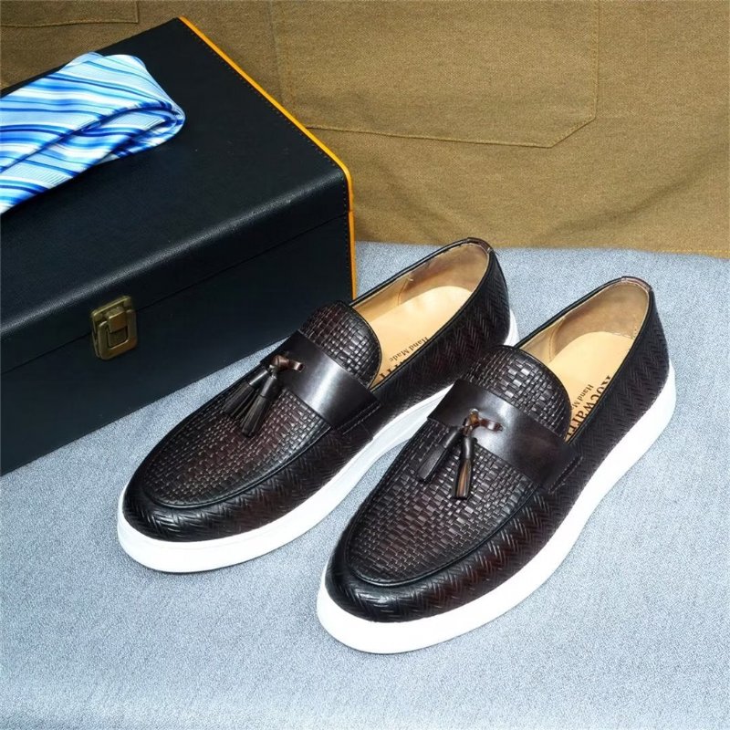 Pánske Topánky Na Voľný Čas Slip-on Elegancia - Káva