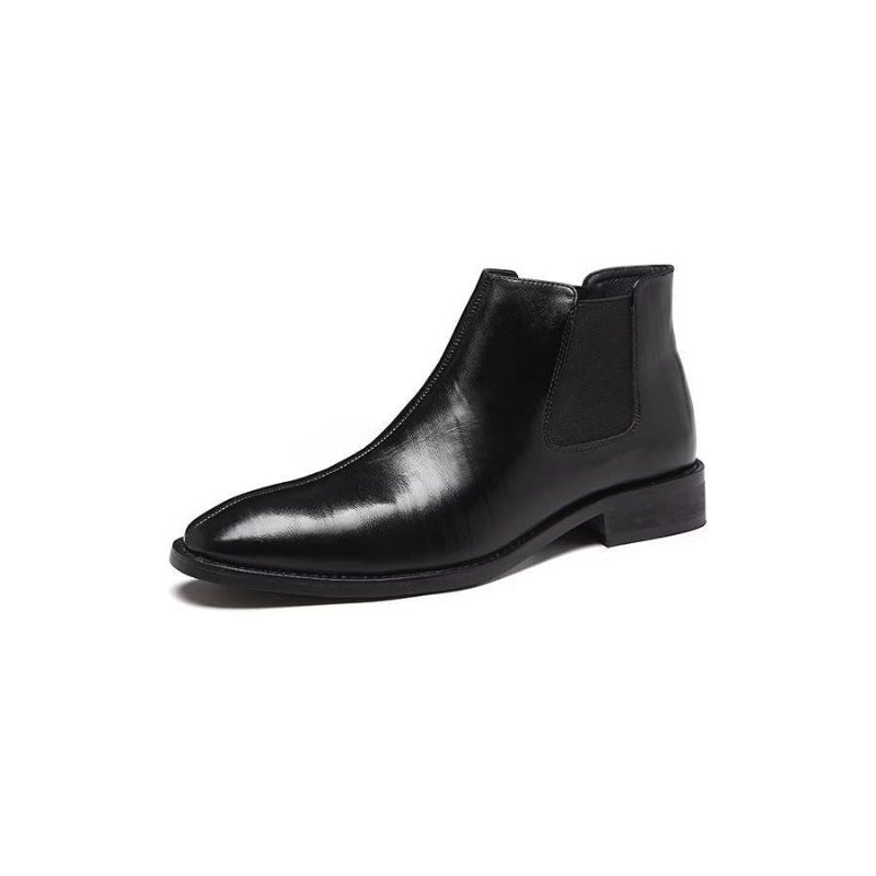 Pánske Čižmy Chelsea Boots S Reliéfnou Špičkou