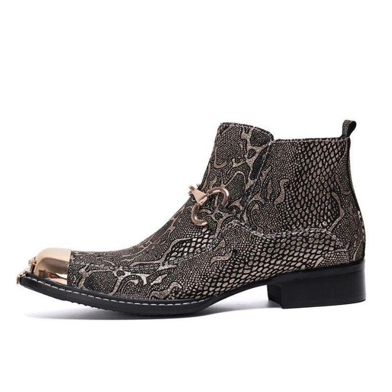 Pánske Čižmy Serpenté Dress Loafers - Zlato