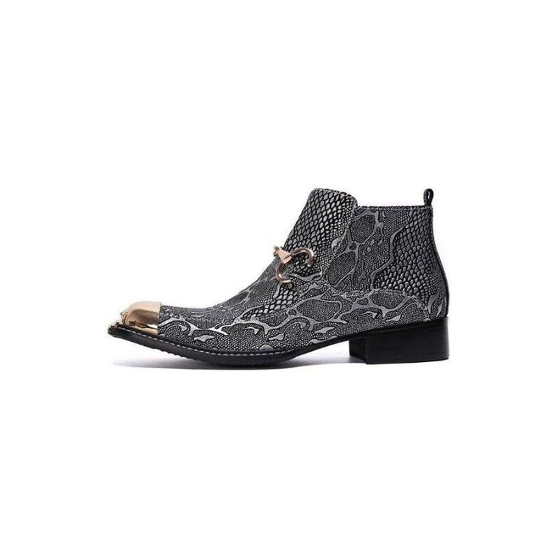 Pánske Čižmy Serpenté Dress Loafers - Striebro